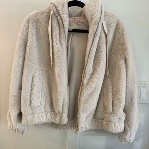 Philosophy Soft Cream Faux Fur Jacket